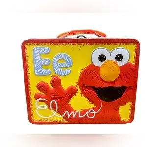 Embassed Elmo Sesame Street | Other | Vintage Sesame Street Embossed Elmo Ee Tin ...